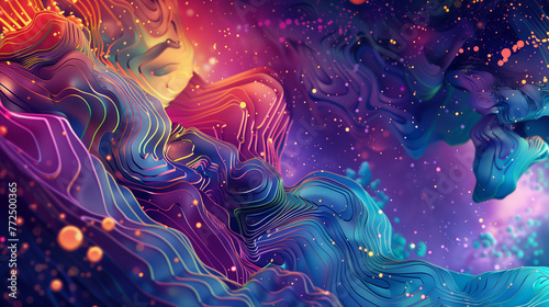 psychedelic colorful background