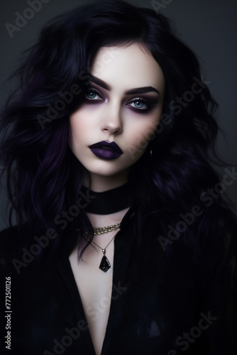 Edgy Elegance in Purple