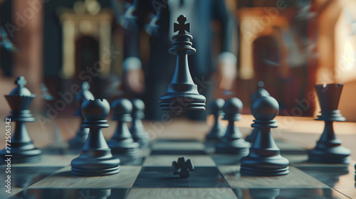 Strategic Encounter,Chess Pieces in Battle Formation,Mindful Maneuvers,Pieces Positioned on the Chessboard,Game of Strategy,Chess Pieces Arranged for Play,Checkmate Challenge,Chess Pieces.