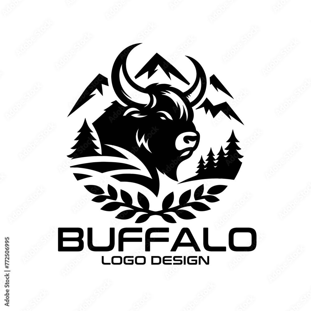 Buffalo Vector Logo Design