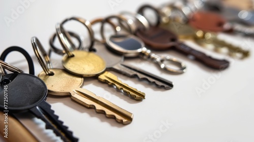 Bunch of Keys on Table photo