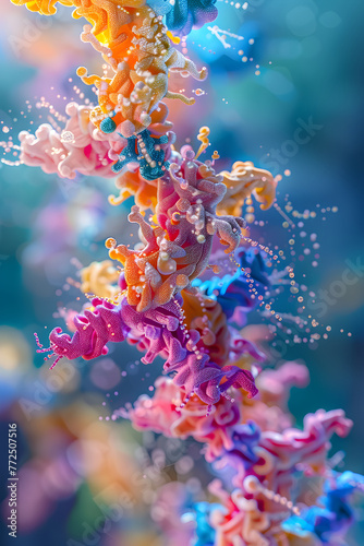 Colorful Microscopic Visualization of the Intricately Complex Klotho Protein