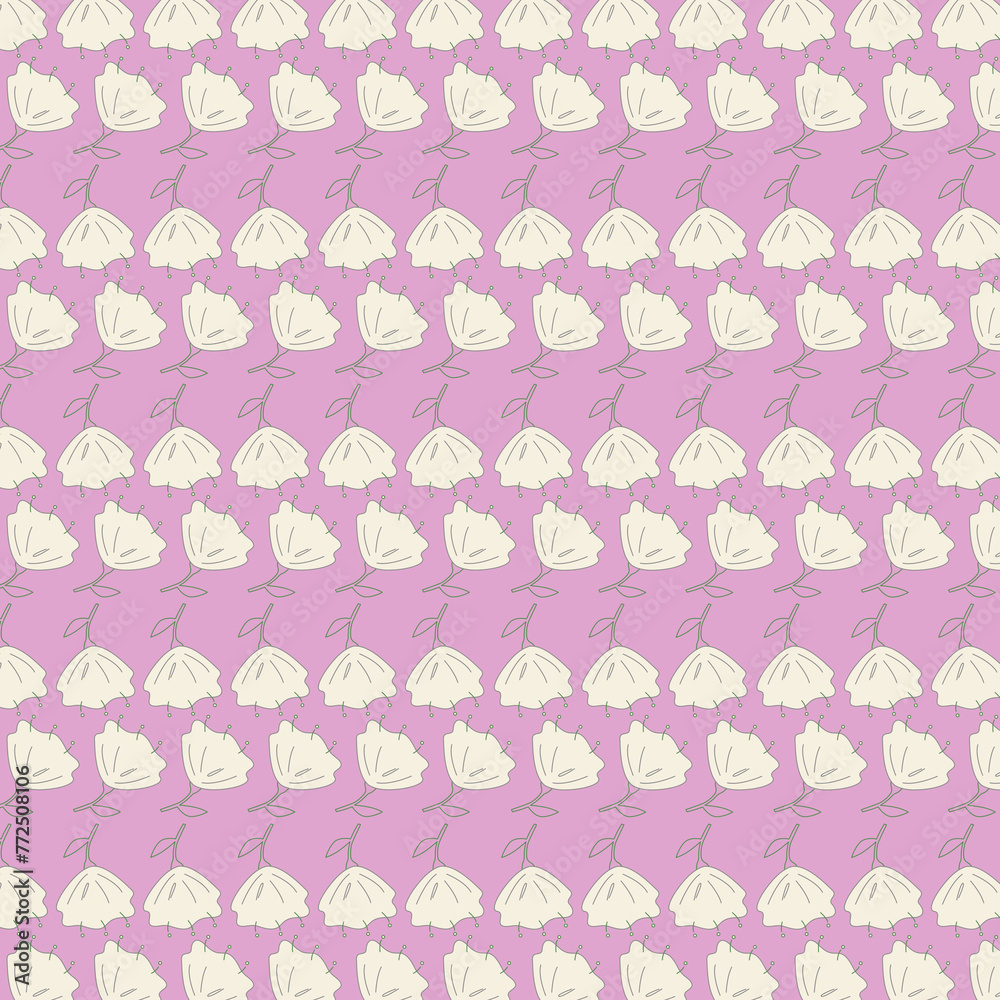 Spring Summer Flowers Design Pattern Texture Background Vector Spring Summer Flowers Design Pattern Texture Background Vector