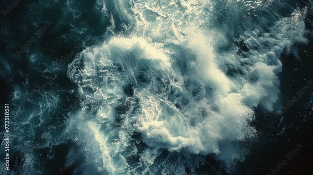 Aerial View of a Large Body of Water Aerial View of a Large Body of Water