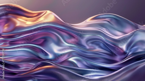 Purple Abstract Background With Wavy Lines