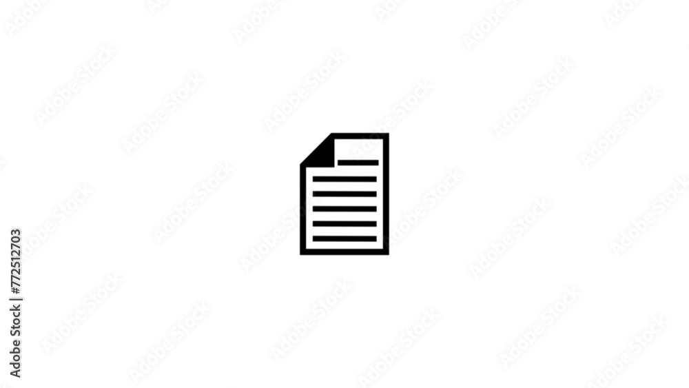 Animated to do list icon designed in flat icon style, business Animated to do list icon designed in flat icon style, business