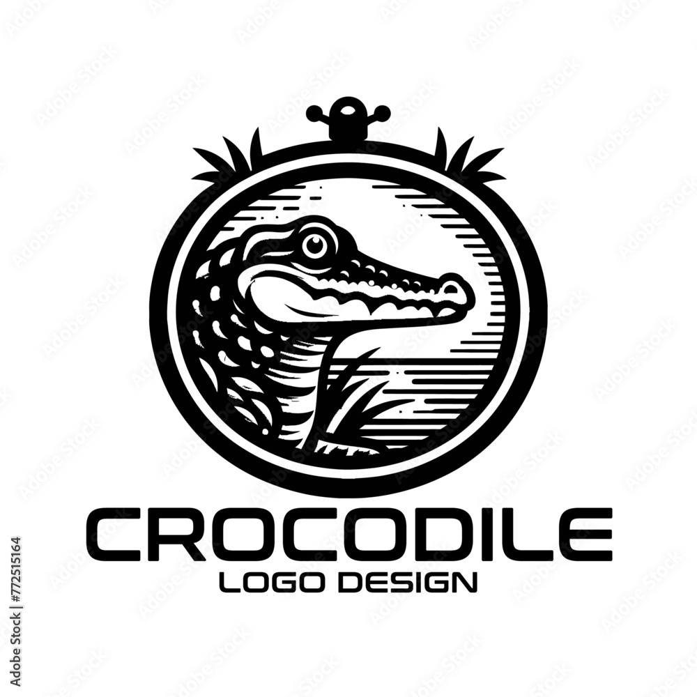 Crocodile Vector Logo Design Crocodile Vector Logo Design