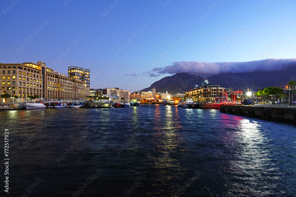 Cape Town harbor area - waterfront. South Africa.