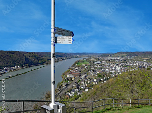 Rheinbrohler Ley Rheinsteig Wanderweg