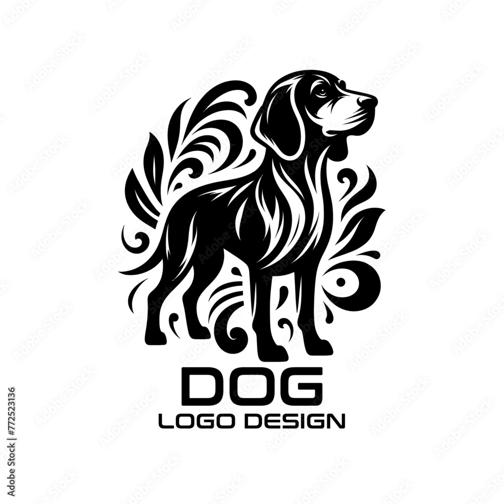Fototapeta premium Dog Vector Logo Design