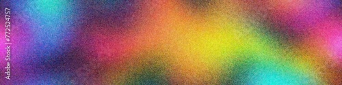 Abstract colored gradient background with grain and noise texture. Multicolored gradient waves, background for banner design, poster, placeholder for text. 