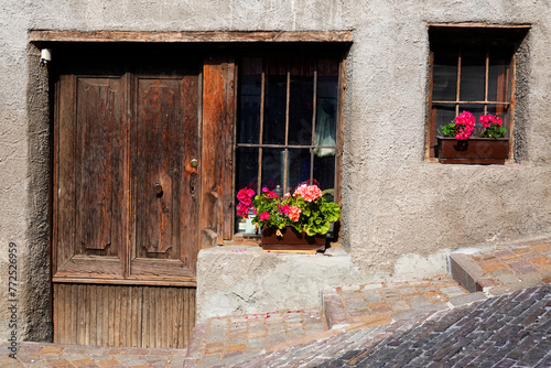 Architecture of the old village of Tonadico, Trentino Alto Adige, Italy, Europe	 photo