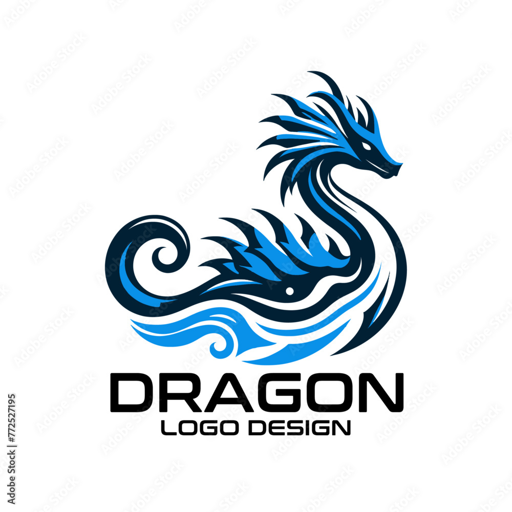 Obraz premium Dragon Vector Logo Design