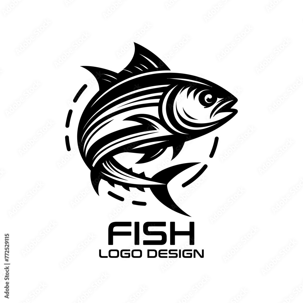 Fototapeta premium Fish Vector Logo Design