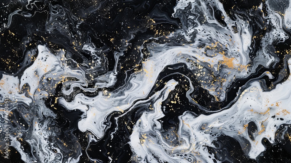 Top view of an abstract pattern in black and white with ripples in water on a bright summer day Top view of an abstract pattern in black and white with ripples in water on a bright summer day