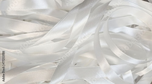 white satin fabric