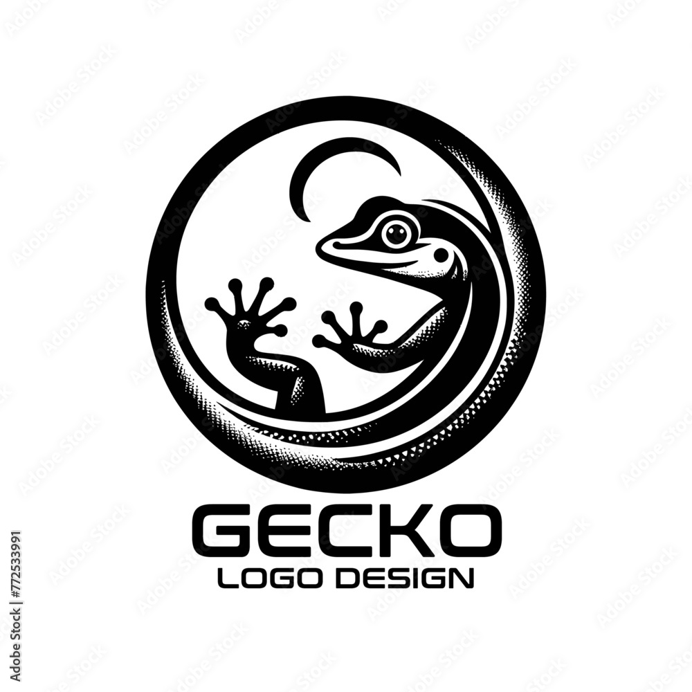 Gecko Vector Logo Design Gecko Vector Logo Design