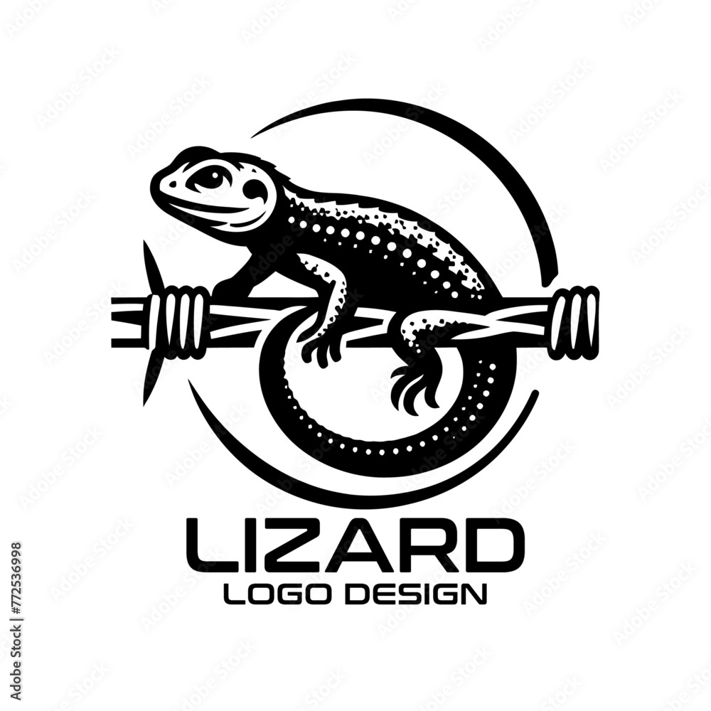 Lizard Vector Logo Design Lizard Vector Logo Design