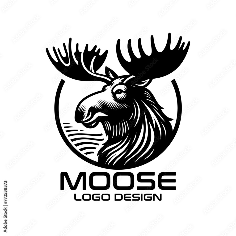 Moose Vector Logo Design