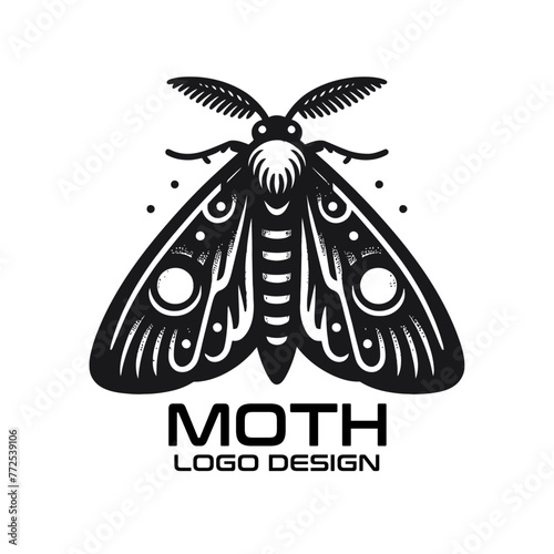Moth Vector Logo Design