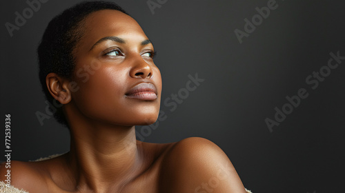 Retrato de una mujer afroamericana photo