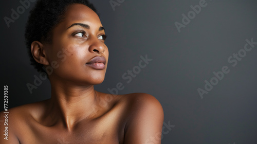Retrato de una mujer afroamericana