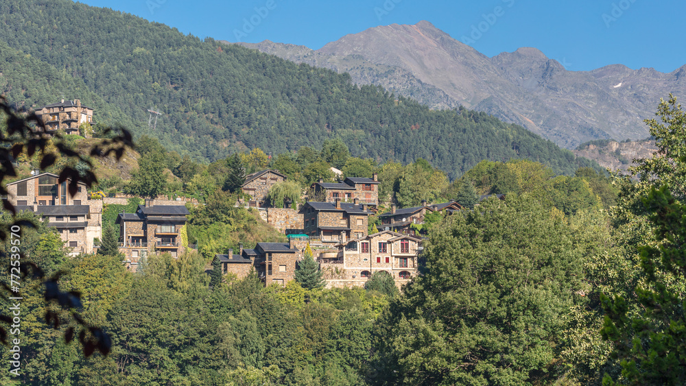 Houses on the Pyrenees mountains - Andorra Houses on the Pyrenees mountains - Andorra