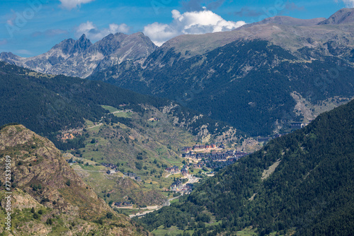 One of towns between the Pyrenees mountains - Andorra