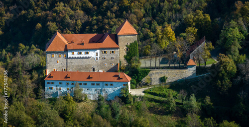 Well-preserved Romanic castle Podsreda, Slovenia