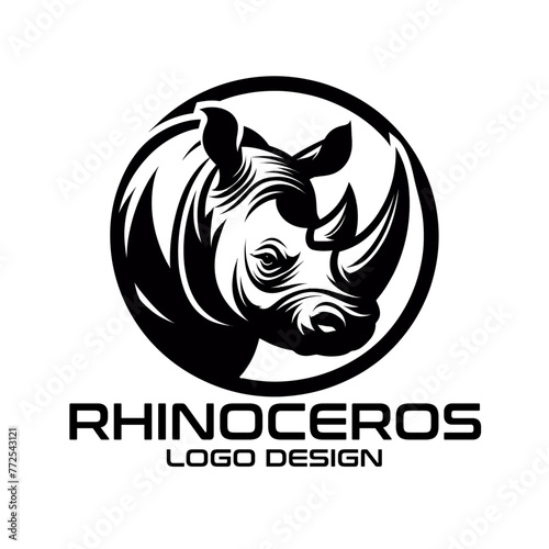 Rhinoceros Vector Logo Design