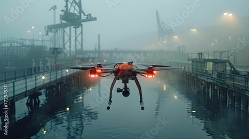 Autonomous drones inspecting infrastructure such as bridges and power lines