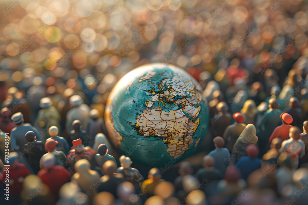 A photograph commemorating World Population Day, raising awareness of ...