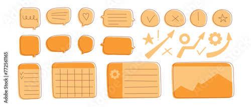 Assortment of Speech Bubbles in Various Shapes and Sizes