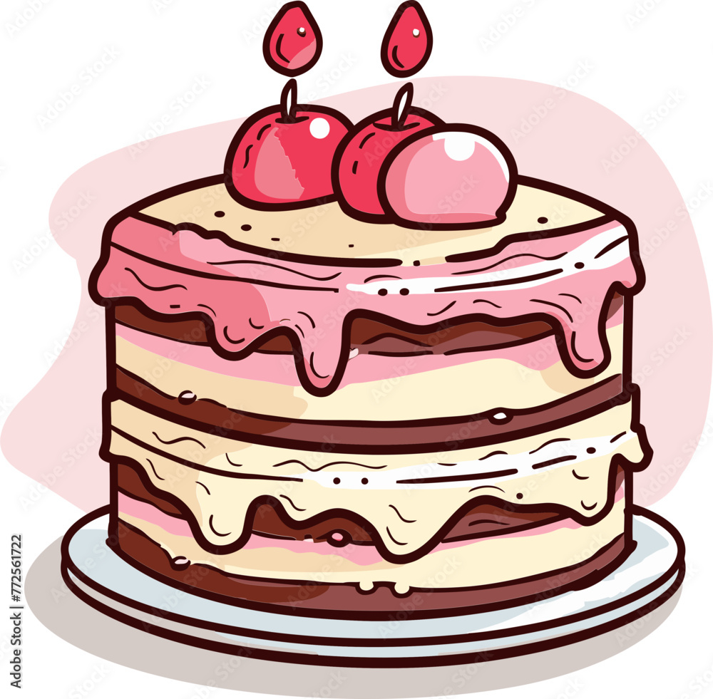 Vectorized Cake Creations Crafting Sugary Marvels Vectorized Cake Creations Crafting Sugary Marvels