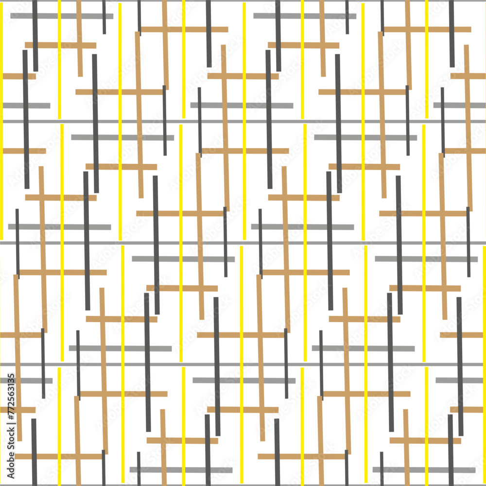 Seamless graphic geometric vector pattern consisting of stripes, imitation tartan