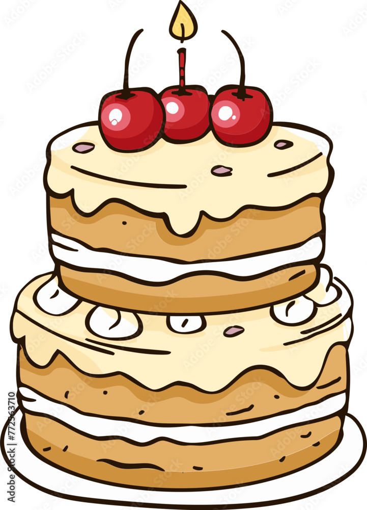 Whisked Wonders Exploring Cake Vector Artistry