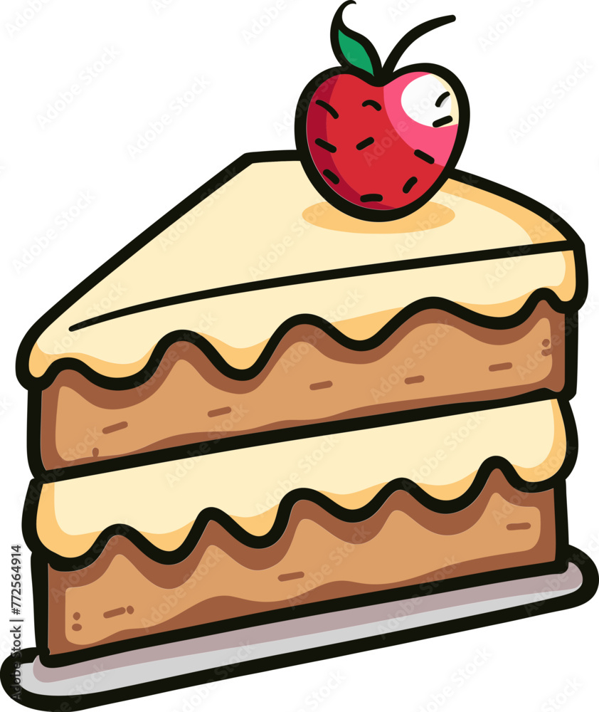 Sweet Sensations Indulging Savoring and Delighting in the Delightful Pleasurable and Satisfying Joys and Wonders of Exquisite Beautiful and Mouthwatering Cake Vectors that Evoke Emotion and Wonder I