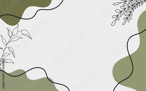 frame with leaves