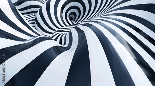 Wavy pattern with optical illusion.