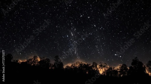 Night sky  stars and space.