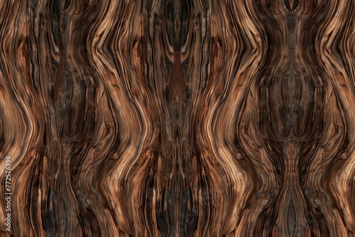 Luxurious Walnut Wood Texture with Intricate Veins and Details for High-End Furniture Design - Seamless Pattern