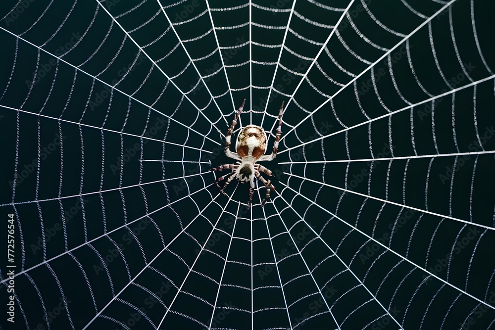Obraz premium Spider web texture background adds depth and intrigue
