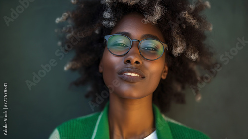 Retrato de una mujer afroamericana  photo
