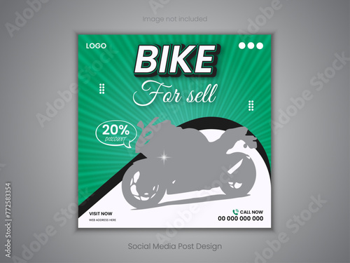 Bike social media post design