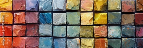 colorful stone blocks