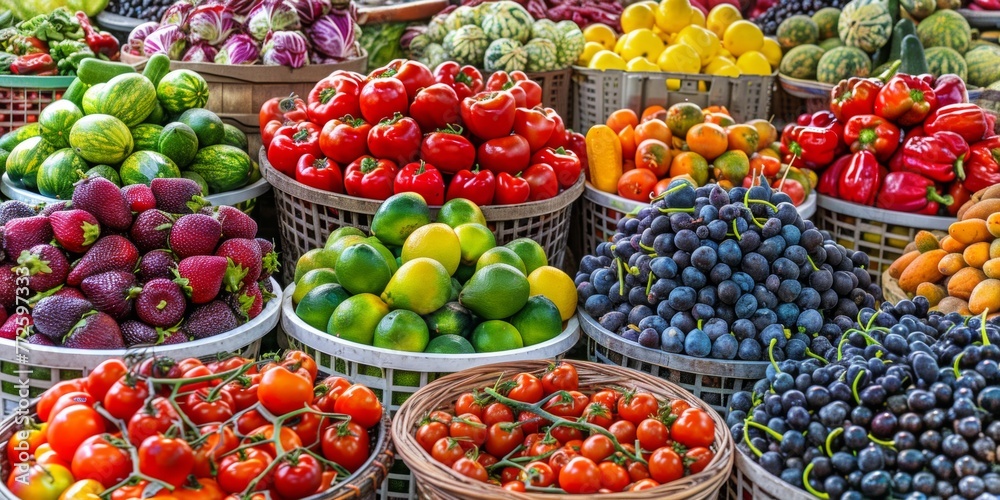 vegetable and fruit market Generative AI