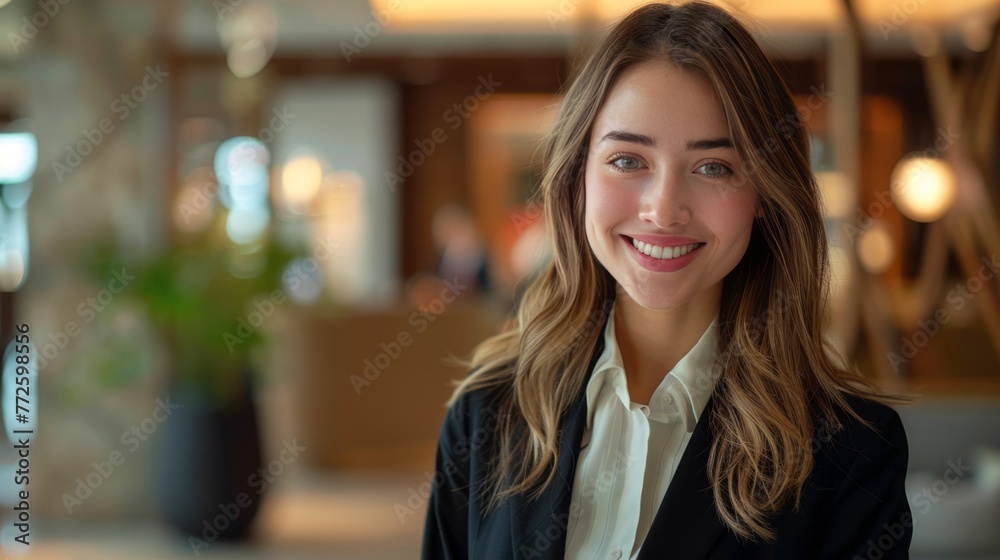 Smiling businesswoman in suit Smiling businesswoman in suit