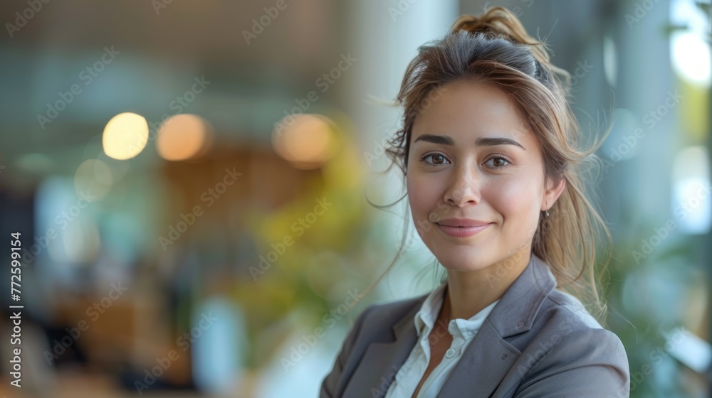 Smiling businesswoman in suit Smiling businesswoman in suit