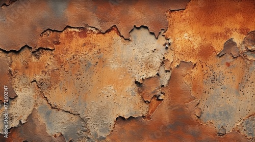 Rust Metal Texture Background. Generative AI © wellyans