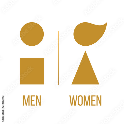 WC sign Vector EPS Flat Artwork for Sign Design, Flat icon, Web and digital designs, Industrial, Mall door, Rest room signage.